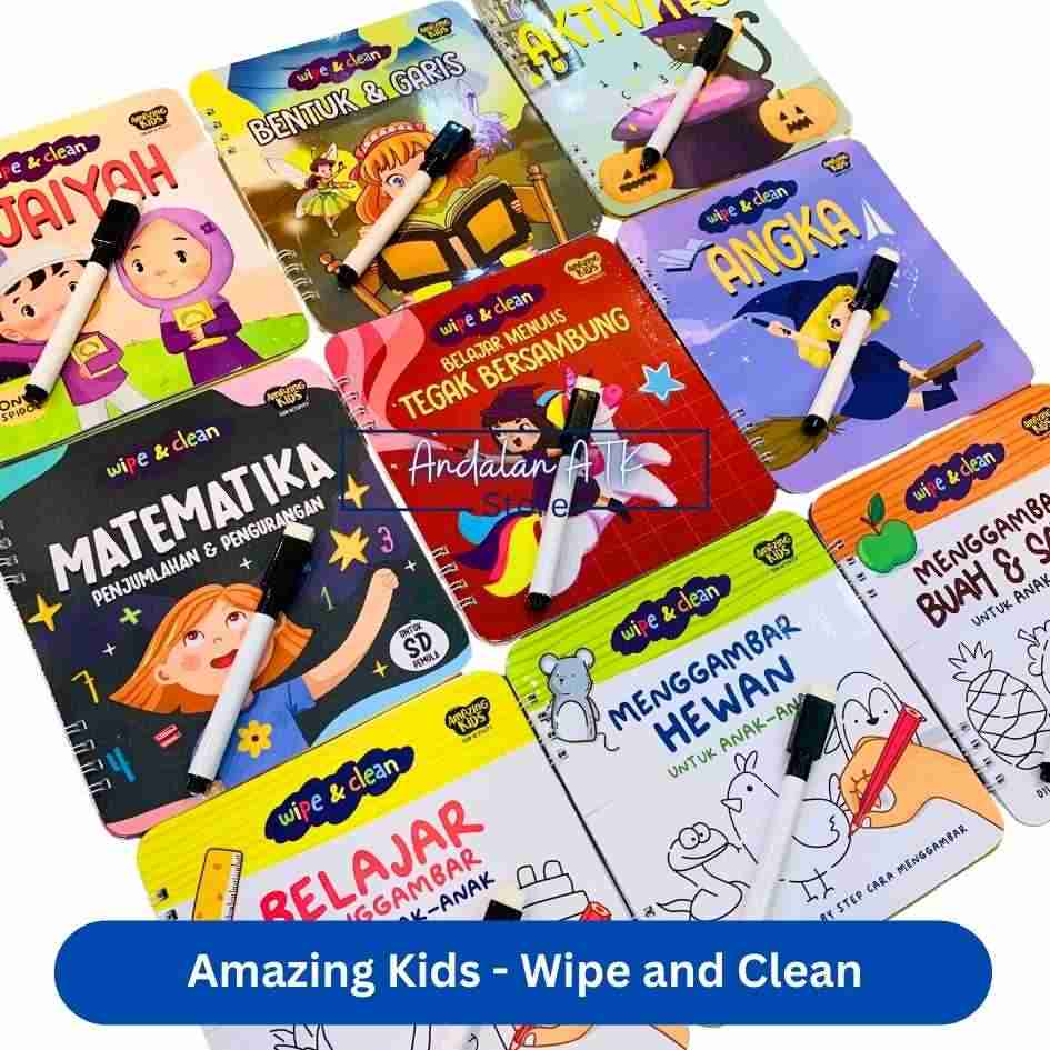 Amazing Kids Wipe and Clean Smart Activity / Buku Aktivitas Anak
