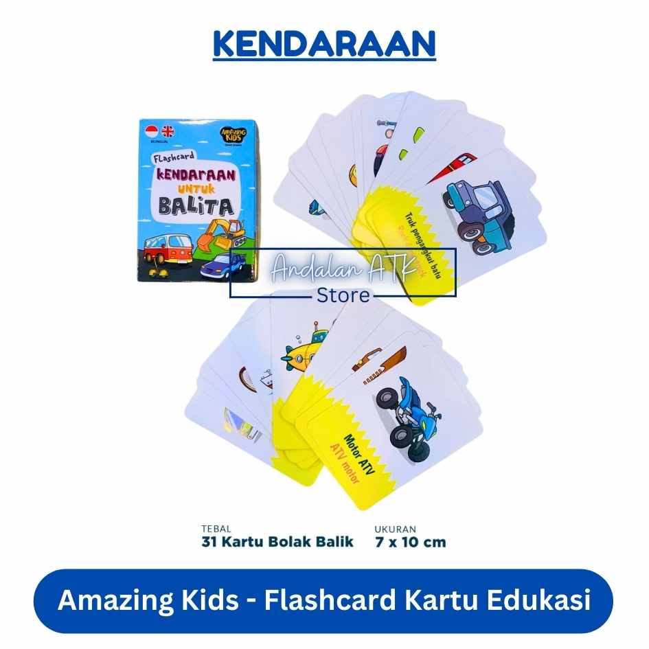 Amazing Kids Flash Card Untuk Balita dan Anak Kartu Edukasi
