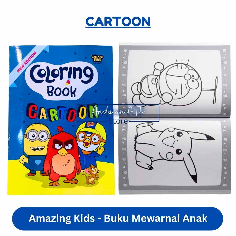 Amazing Kids Buku Mewarnai Anak Coloring Book / Buku Bacaan Cerita Anak