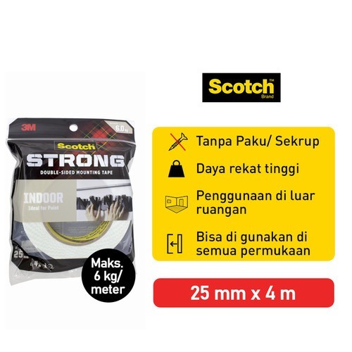 Double Tape 3M Indoor Mounting Tape Foam 25MM 110-M25