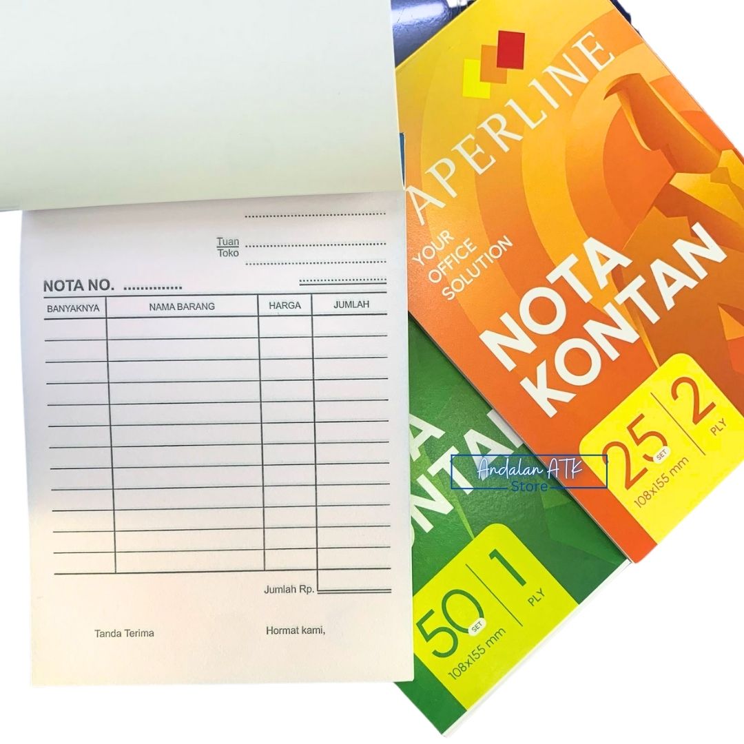 Buku Nota Kontan Kecil Paperline 2 Rangkap NCR