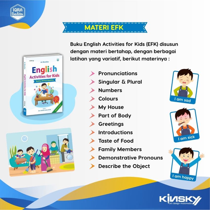 Buku English Activities For Kids / Buku belajar Anak Bahasa Inggris / Boardbook
