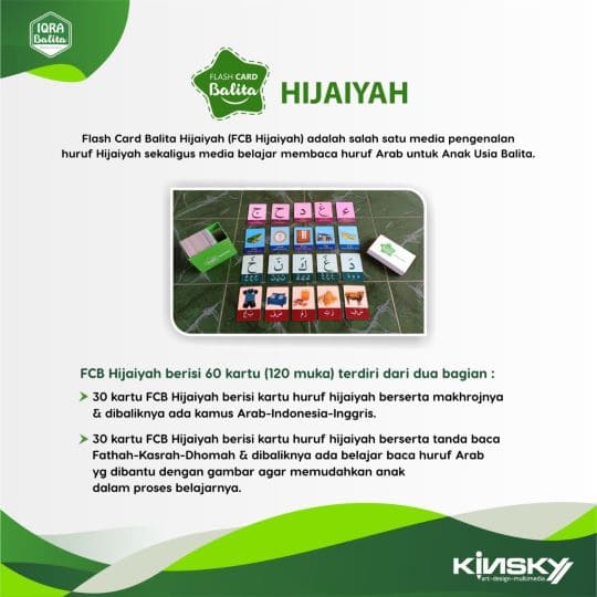 Flash Card Balita Huruf Hijaiyah BOX SET / Kartu Belajar Anak