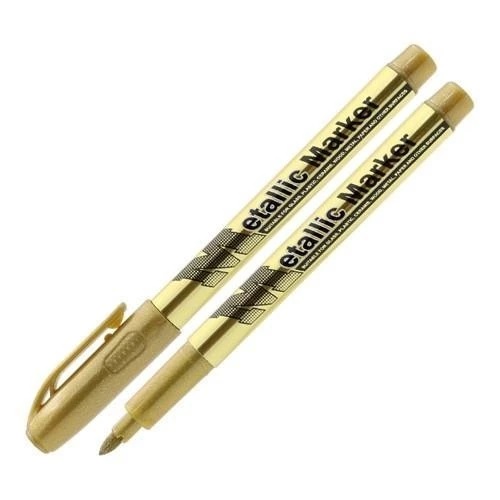 Spidol Permanen Metalik / Marker M&G Craft Metallic Gold dan Silver