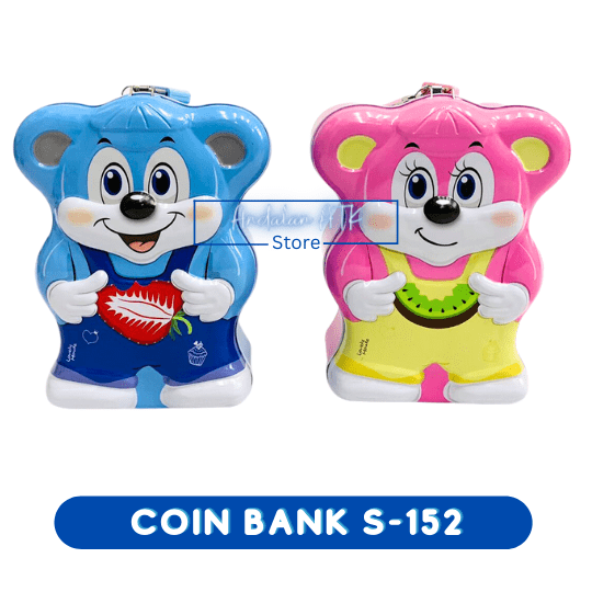 Coin Bank / Celengan Anak Kunci Gembok Karakter Mouse S-152 Xiaolingjing