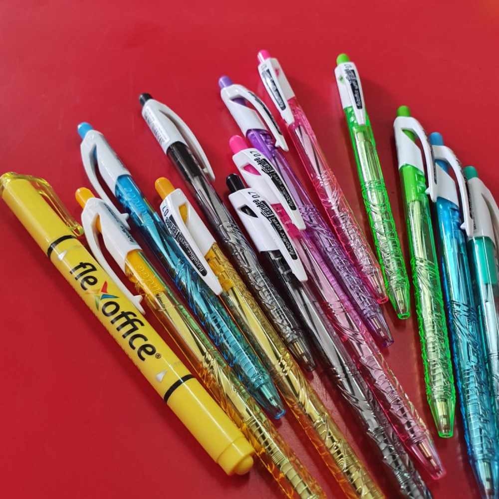 Pulpen Flexoffice 0.7mm Free Stabilo [SET]