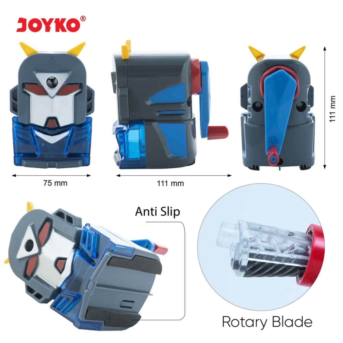 Rautan Putar Joyko A-63 Sharpener / Rautan Meja / Serutan Pensil