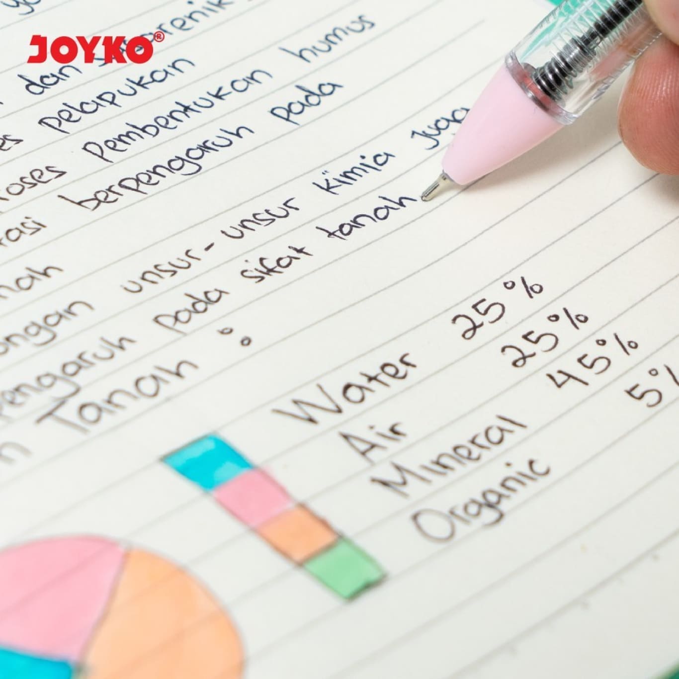 Pulpen / Ballpen Joyko BP-363 Pastel Ukuran 0.7mm / Ballpoint pena