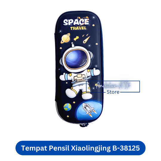 Tempat Pensil Anak Xiaolingjing B-38125 Space Travel / Kotak Pensil / Pencil Case