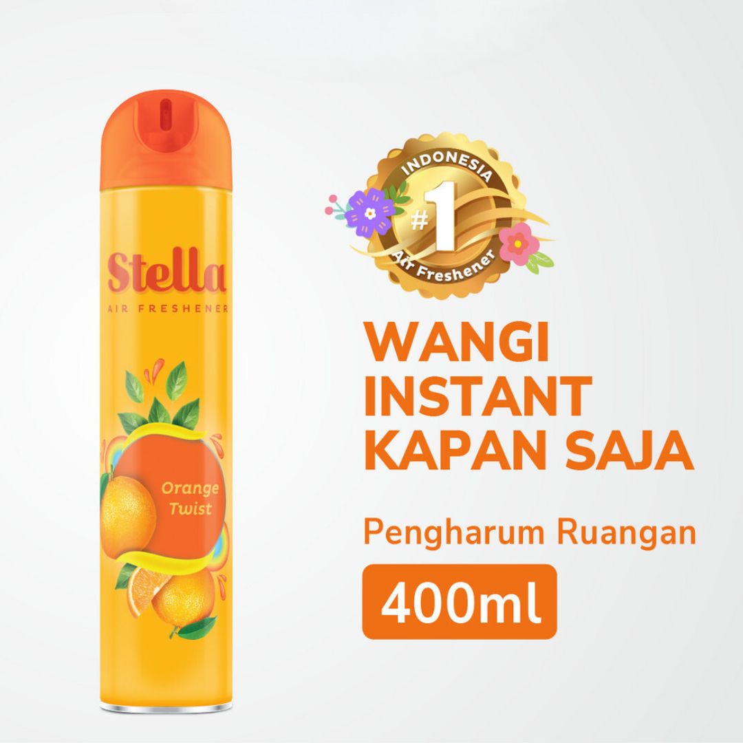 Stella Aerosol 400ml Pengharum Ruangan / Stella Semprot / Penyegar Ruangan / Aromaterapi
