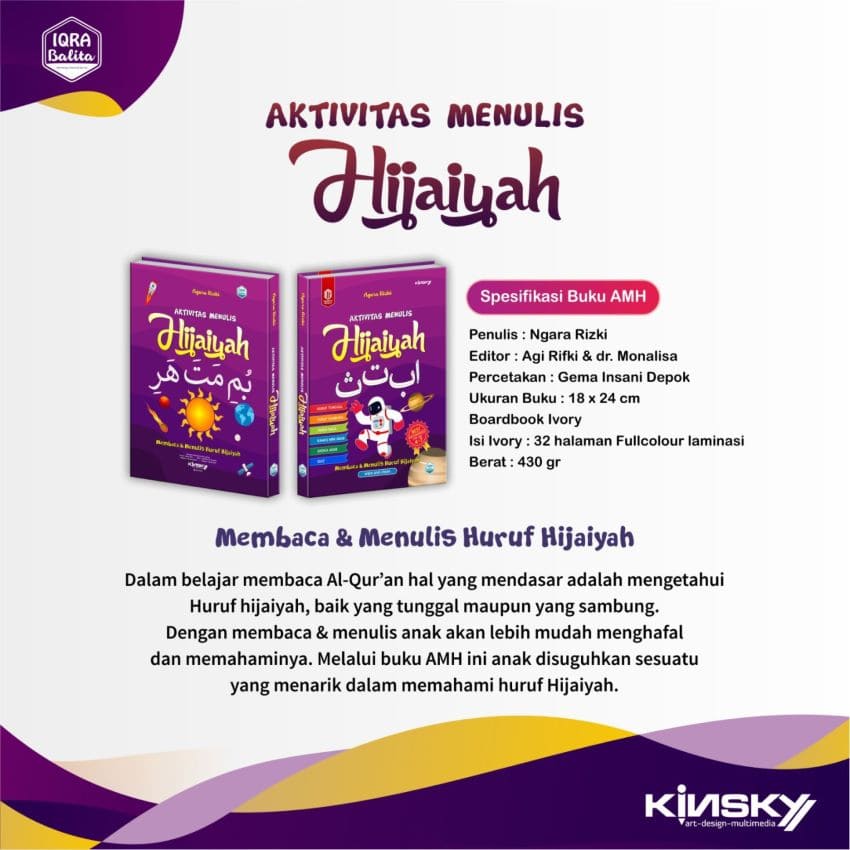 Buku Aktivitas Menulis Hijaiyah Board Book [Bonus Spidol] / Boardbook / Buku Belajar Anak