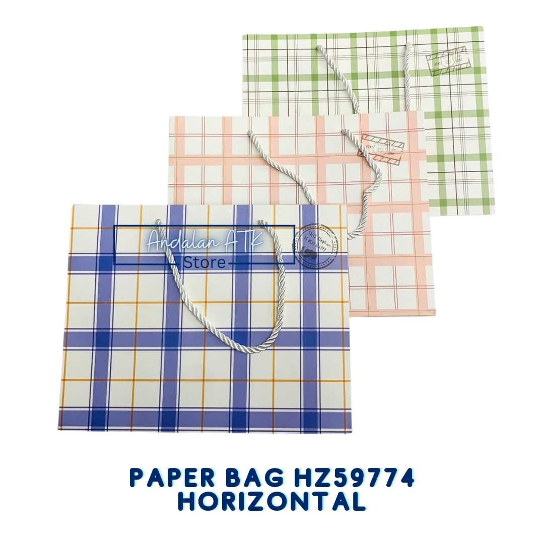 Paper Bag HZ59774 Horizontal / Tas Kertas Shopping Bag / Goodie Bag