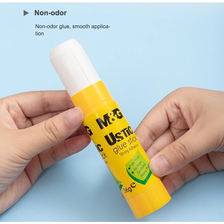 Lem Kertas Glue Stick M&G PVA Ustic 9gr - 15gr - 21gr - 36gr / Lem Kertas Stik