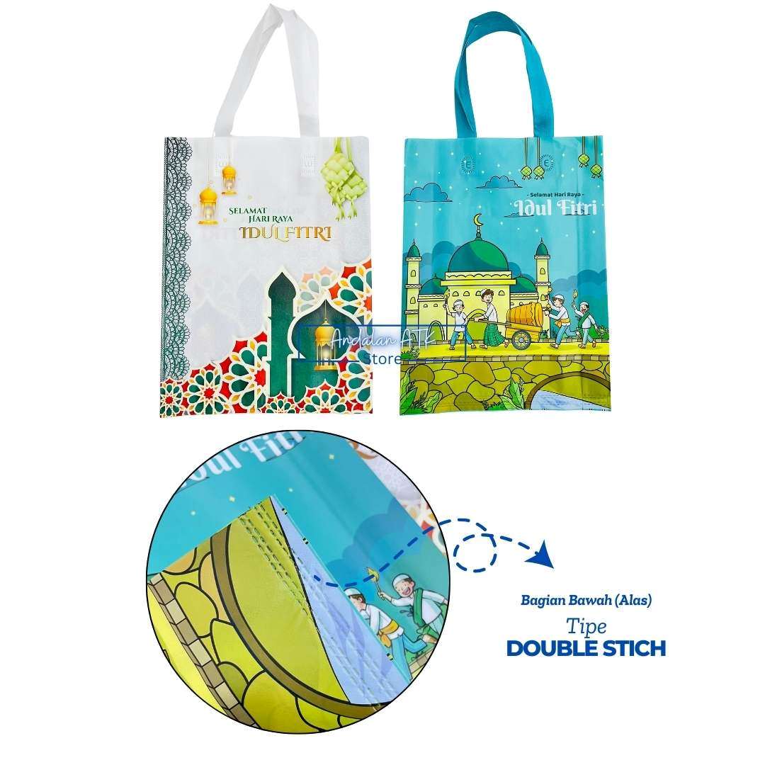 Tas Press Lebaran Laminasi Anti Air / Tas Hampers Idul Fitri Goodie Bag