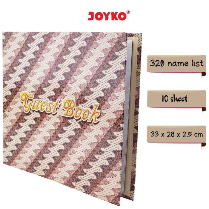 Buku Tamu Undangan GB-2833R-5 Batik Joyko / Guest Book