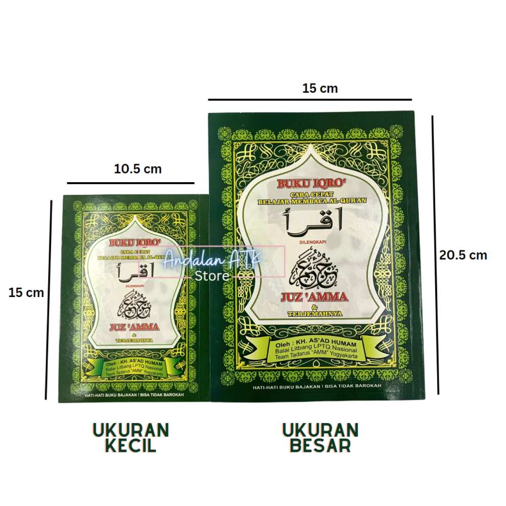 Buku Iqro & Juz Amma (Gabungan) + Terjemahan