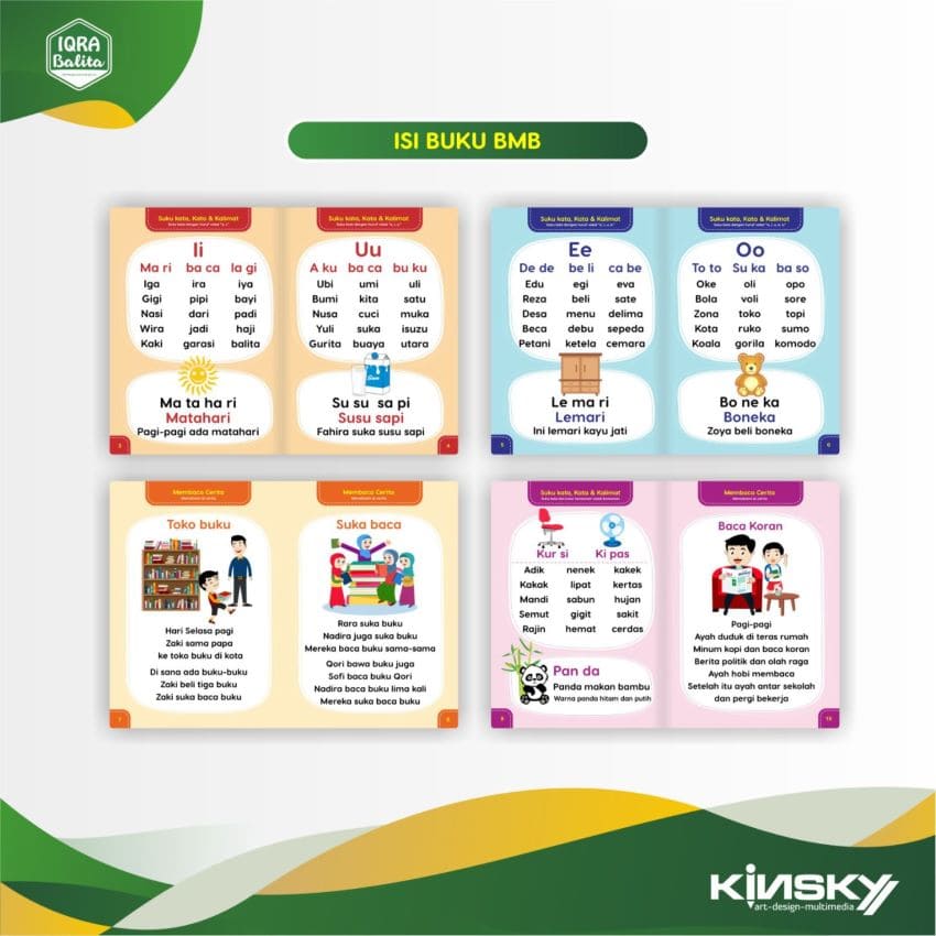 Buku Belajar Membaca Anak Balita / Boardbook / Latihan Membaca Anak