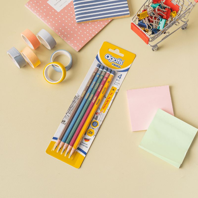 Pensil / Agatis Pencil Set @5 PH-2B-MBC501 Prime Hexagonal Graphite Metalic