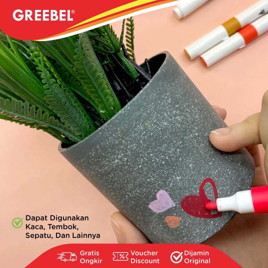 Spidol Akrilik / Greebel Acrylic Marker Single Head [18 - 24 - 36 - 48 Warna]