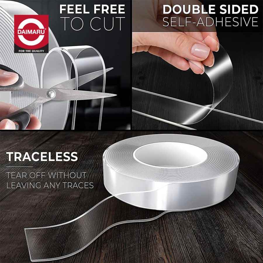 Double Tape Clear Daimaru Transparan / Clear Tape / Nano Tape