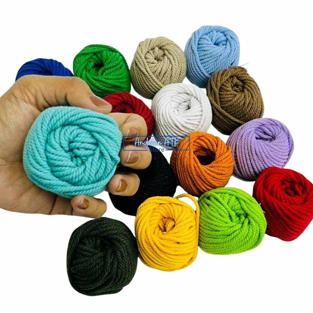 Tali Katun Makrame 4mm / Benang macrame
