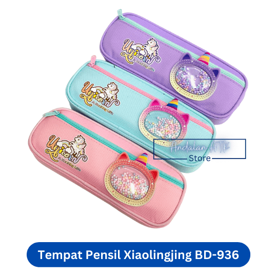 Tempat Pensil Anak Xiaolingjing BD-936 Unicorn / Kotak Pensil / Pencil Case