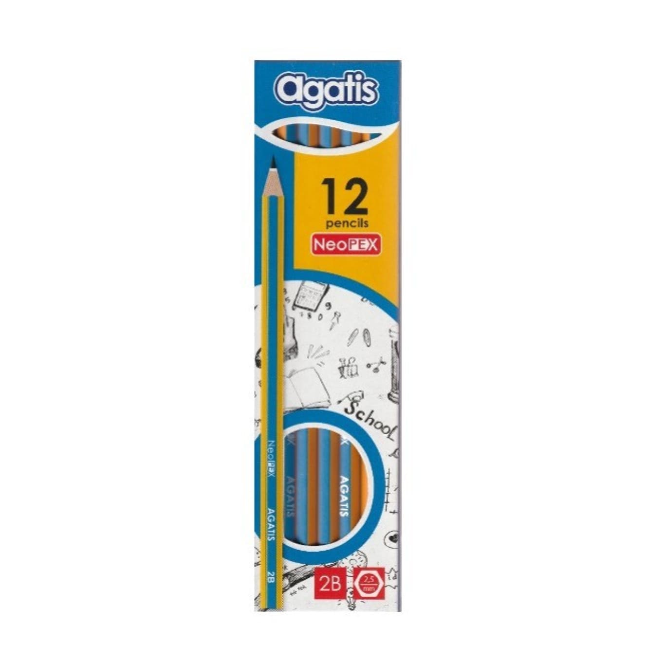 Pensil Agatis 2B / Pencil Hexagonal NeoPex AGATIS