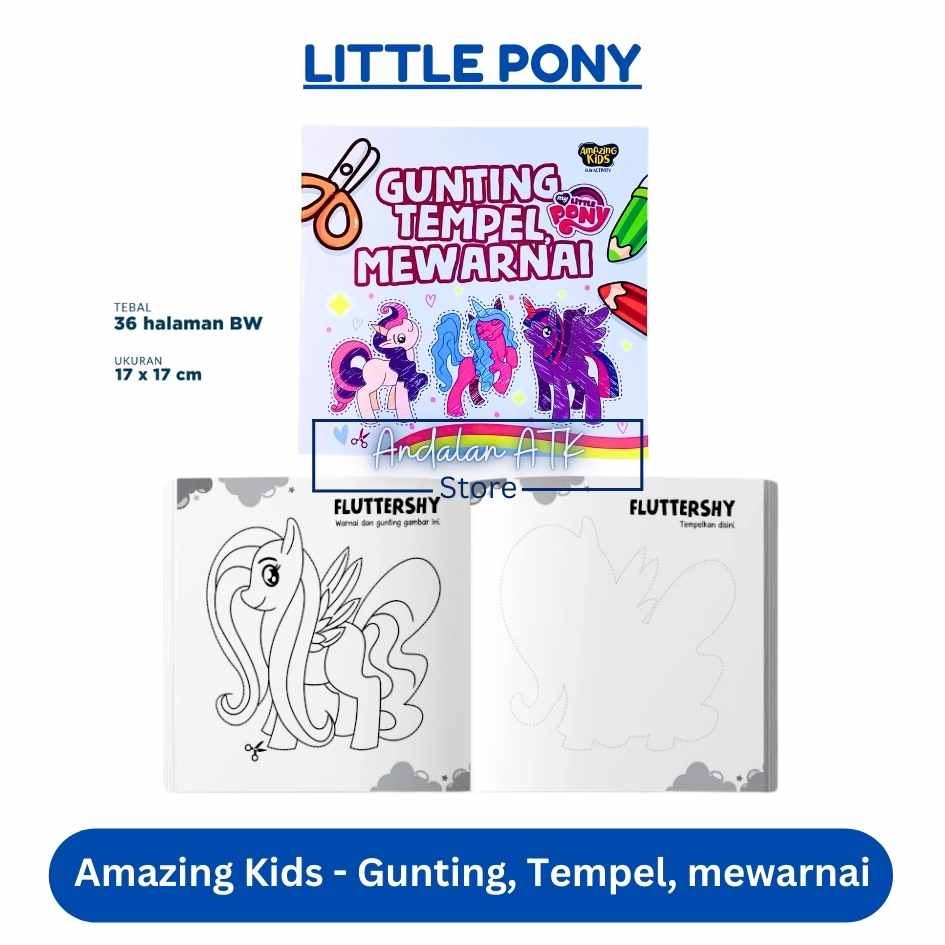Amazing Kids Gunting, Tempel, Mewarnai Fun Activity