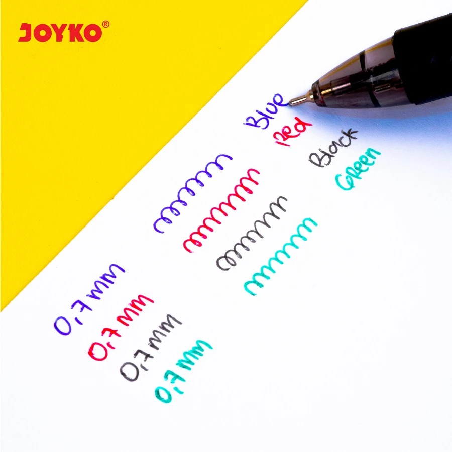 Ballpen / Pulpen Joyko BP-213 Retract Pulpen 4 Warna
