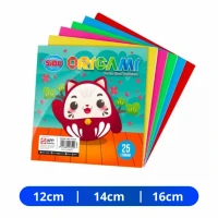 Kertas Origami Sidu Isi 25 Lembar / Kertas Lipat Origami Sidu