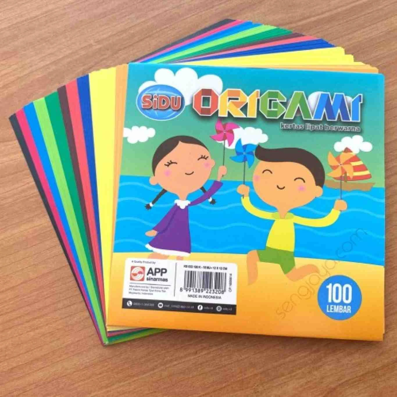 Kertas Origami Sidu Isi 100 Lembar [Ukuran 12x12, 14x14, 16x16]