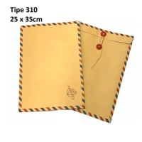 Amplop Coklat Tali Ukuran 310 Air Mail / Amplop Lamaran Airmail