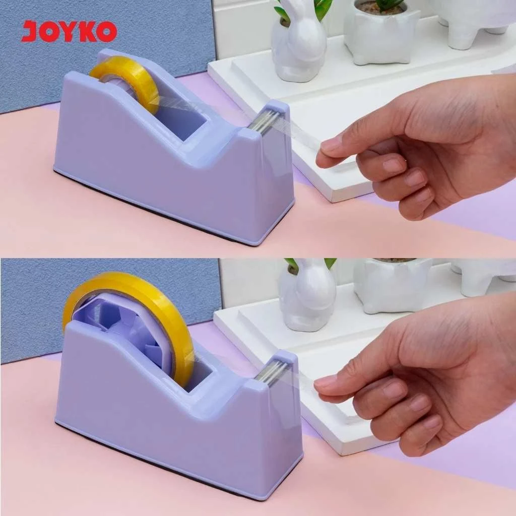 Pemotong Lakban Tape Dispenser Joyko TD-103 Pastel Dual Core