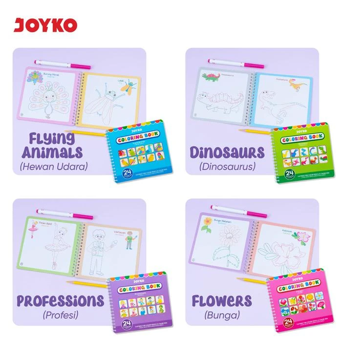 Buku Mewarnai Coloring Book Joyko CLBK-3505 Joyko