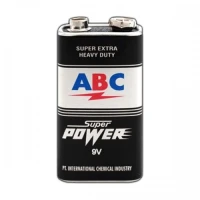 Batu Baterai ABC Hitam Super Power 9Volt / Baterai Kotak