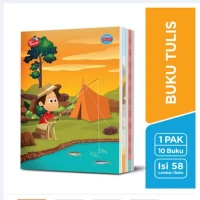 Buku Tulis Sidu 58 Lembar Sinar Dunia Ukuran Kwarto MIX