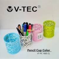 Desk Pen Organizer Bulat Motif 1506 / Tempat Pensil Meja