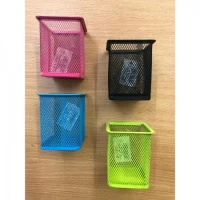 Desk Pen Organizer Kotak Warna 804 / Tempat Pensil Meja Besi Jaring