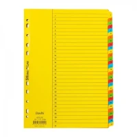 Pembatas File Bantex A4 / Bantex Index Divider A4 Seri 1-31 [Per Pack]