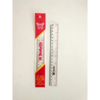 Penggaris Plastik Akrilik 20cm / Penggaris Butterfly 20cm / Acrylic Ruler