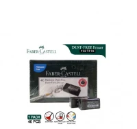 Penghapus Pensil Faber Castell / Eraser Dust Free Small Black