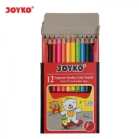 Pensil Warna Joyko CP-12S Pendek Isi 12 Warna / Colour Pencil Joyko