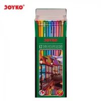 Pensil Warna Bisa Di Hapus Joyko CP-109 isi 12 Warna Dengan Penghapus