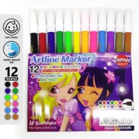 Spidol Kecil Artline Marker EK-316 Isi 12 Warna SET / Spidol Warna