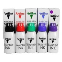 Tinta Stempel Bak Artline Stamp ink ESA-2N 50cc Warna Biru, Ungu, Hitam, Merah, Hijau