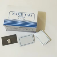 Name Tag ID Card Dengan Peniti dan Jepit Ukuran 5.8 x 9.2 cm NameBadges