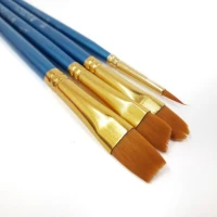 Kuas Lukis V-Tec Set Brush A0270/4 Flat dan Round