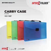 Map Plastik / Carry Case 4cm InterX Folder File