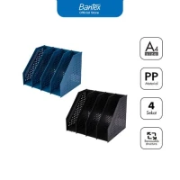 Bantex Magazine foldable Holder BJ7694 4 Sekat / Box File / Document Tray