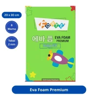Forte Eva Foam Premium Polos 20x30 Isi 8 Lembar [MIX WARNA]